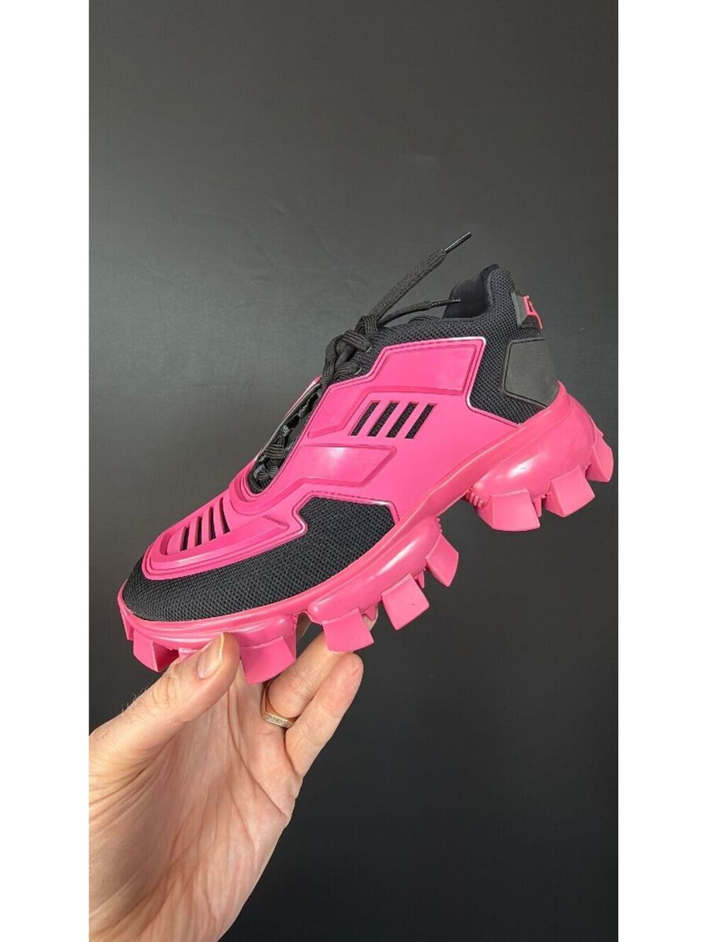 Prada CloudBust Thunder Black Pink Size 39